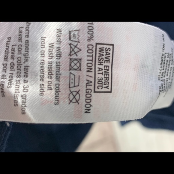 NWT Topman blue short sleeve shirt silver zip L - Picture 4 of 4